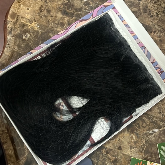 Other - 18” 100% Human Hair Extensions Clip In NWT Black